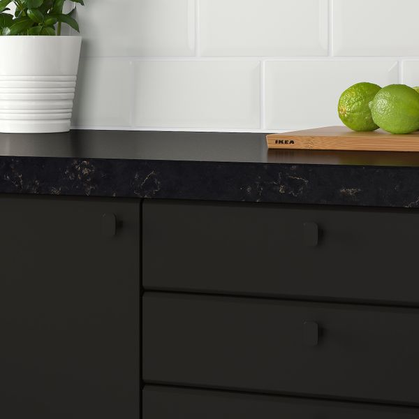 Ручка мебельная, антрацит 15 мм IKEA HACKÅS ХАККОС 203.549.67 - фото 3