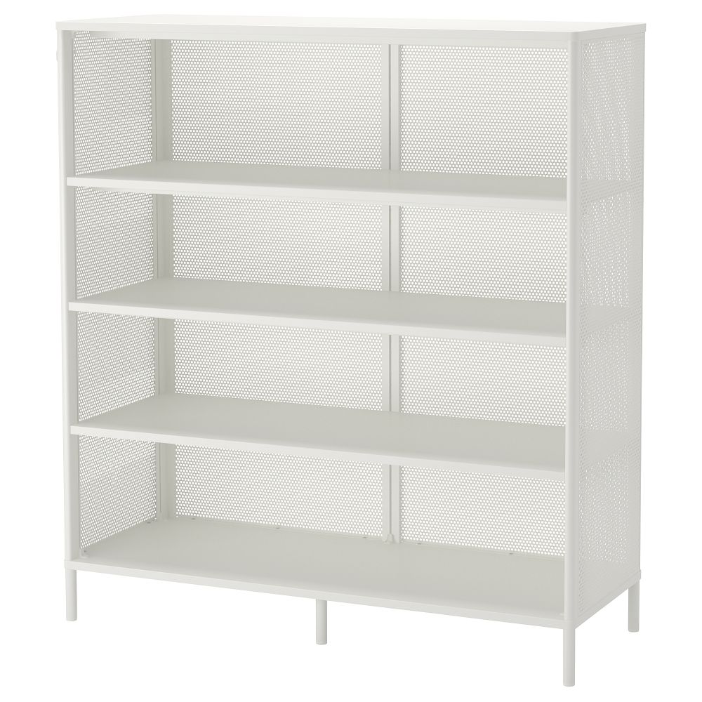 Стеллаж, 121x134 см, белый IKEA BEKANT БЕКАНТ 603.735.01 - фото 1