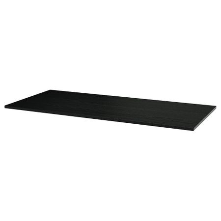 Cтолешница, 160x68 см, черная морилка, ясеневый шпон IKEA MITTZON 605.278.48