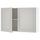 Навесной шкаф с дверями, серый, 120x75 см IKEA KNOXHULT КНОКСХУЛЬТ 003.267.96