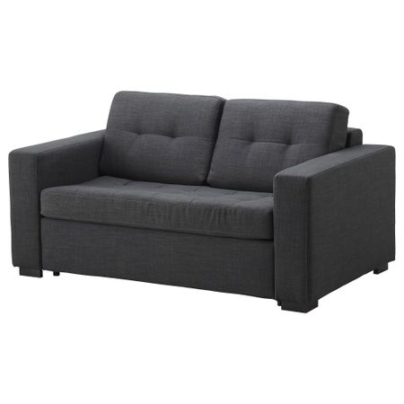 Диван-кровать 2-местная КЛАГСТОРП / ЛЭННЭС, Бальг темно-серый