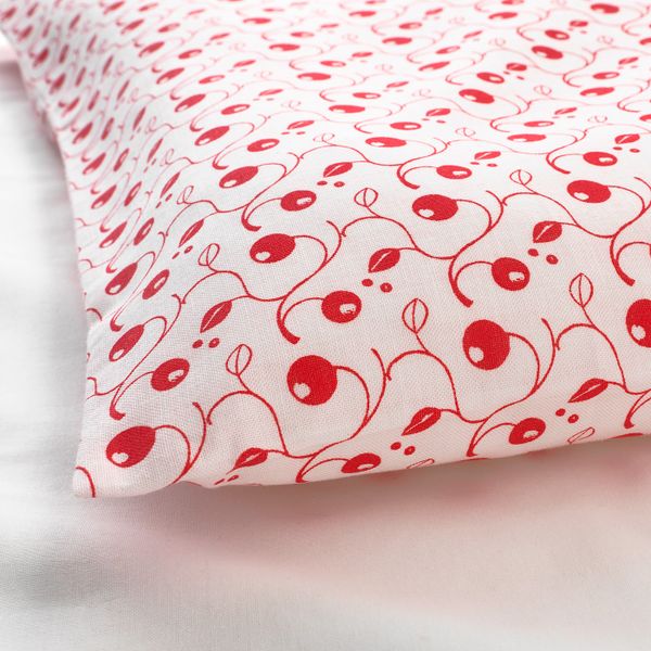 Пододеяльник, наволочка для/кроватки, орнамент «брусника» 110x125/35x55 см IKEA GULSPARV ГУЛСПАРВ 804.430.13 - фото 4