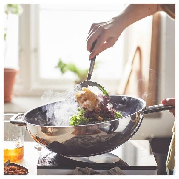 Вок-сковорода, 32 см, нержавеющая сталь, антипригарное покрытие IKEA IKEA 365 + HJÄLTE ИКЕА 365 + ЙЭЛТЕ 004.842.67 - фото 8