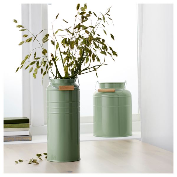 Набор ваз, 2 штуки СОККЕР, зеленый д/дома/улицы зеленый - схема-чертеж с размерами