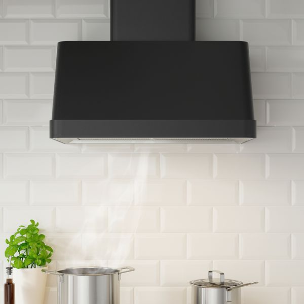 Вытяжка кухонная стен крепления (колпак), черный, 70 см IKEA FOKUSERA ФОКУСЕРА 205.269.97 - фото 6