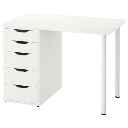 Письменный стол, 100x60 см, белый IKEA ALEX АЛЕКС, LINNMON ЛИННМОН 494.163.33