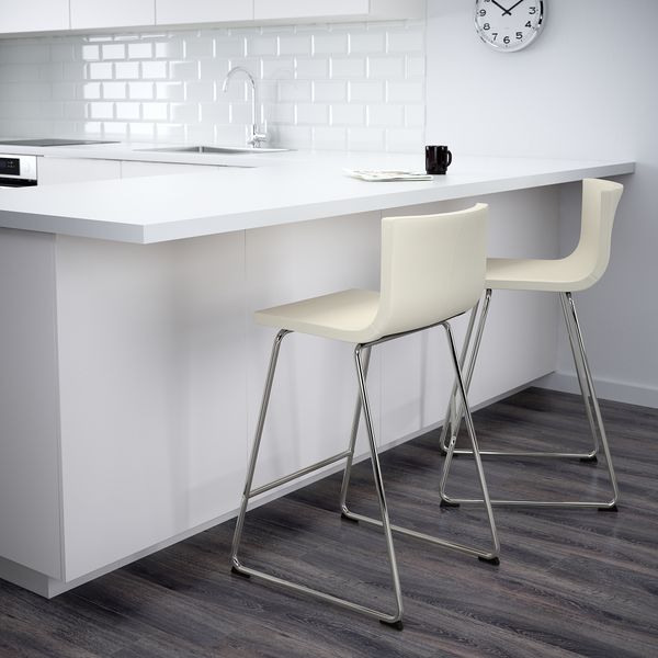 Стул барный, 66 см, белый IKEA BERNHARD БЕРНГАРД 002.726.56 - фото 3