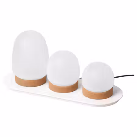 PRAKTSPIREA ПРАКТСПИРЕА Подсветка декоративная, 4 предм. - с подставкой для зарядки