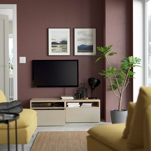 Тумба для ТВ с ящиками, 120x42x39 cm IKEA BESTÅ БЕСТО 493.243.81 - фото 3