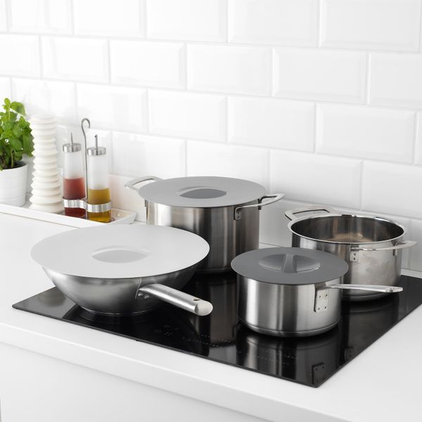Крышка для кастрюли, 3 шт., многофункциональный IKEA КЛОКРЕН 203.543.02 - фото 2
