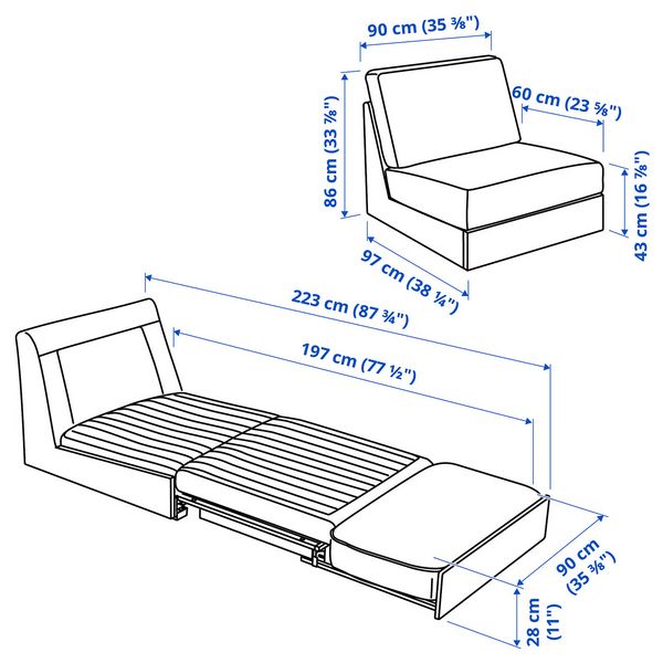 IKEA, дополнительный ракурс - схема-чертеж с размерами