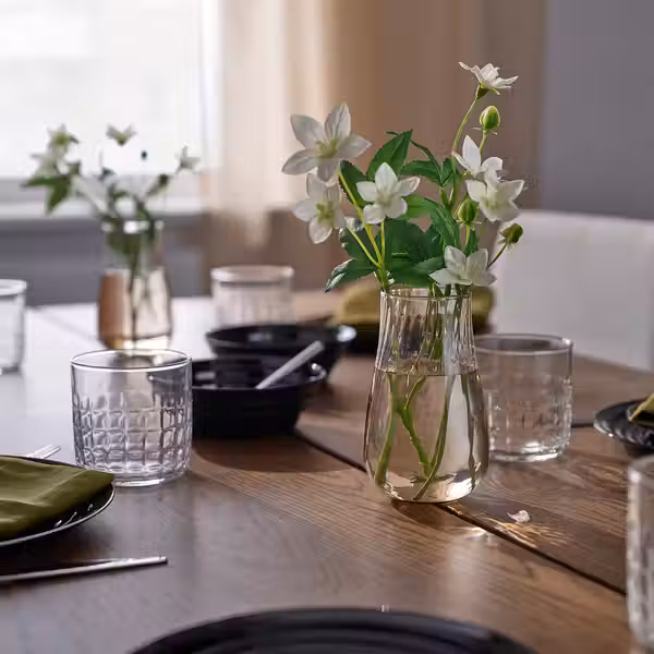 PÅSKÖTRÄD ПОСКЁТРЭД Ваза - стекло/светло-коричневый 13.5 см - фото 5