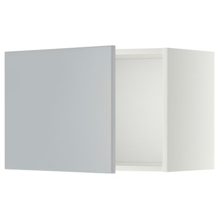 Шкаф навесной МЕТОД, белый, Веддинге серый