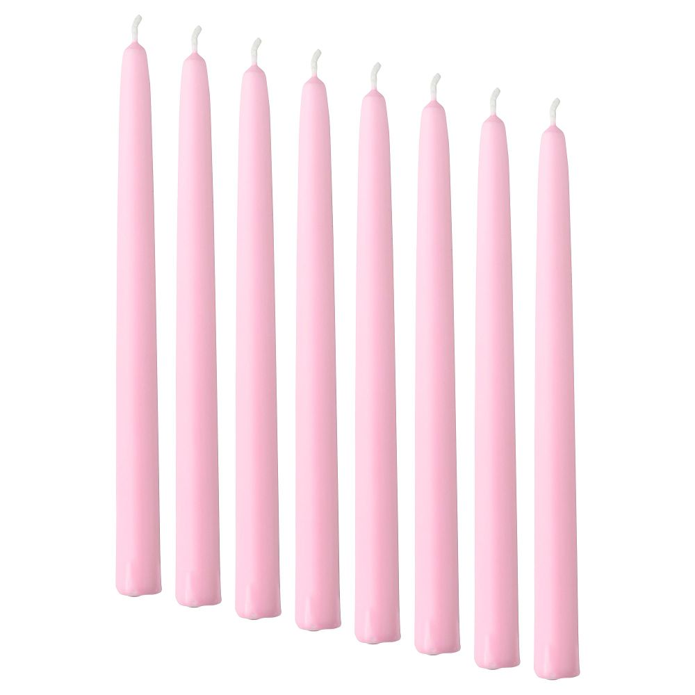 Неароматическая свеча КЛОКХЕТ, розовый (25 см) - фото 1