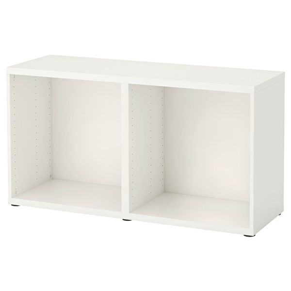 Каркас, белый 120x40x64 см IKEA BESTÅ БЕСТО 502.993.28 - схема-чертеж с размерами