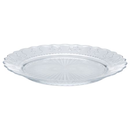 Тарелка десертная ФРОДИГ, прозрачное стекло (21 см)
