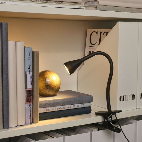Лампа с зажимом, светодиодная, черный IKEA NÄVLINGE НЭВЛИНГЕ 104.498.86 - фото 2