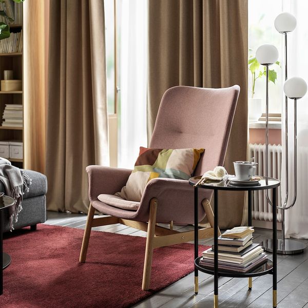 Кресло c высокой спинкой, Гуннаред светлый коричнево-розовый IKEA VEDBO ВЕДБУ 304.235.93 - фото 2