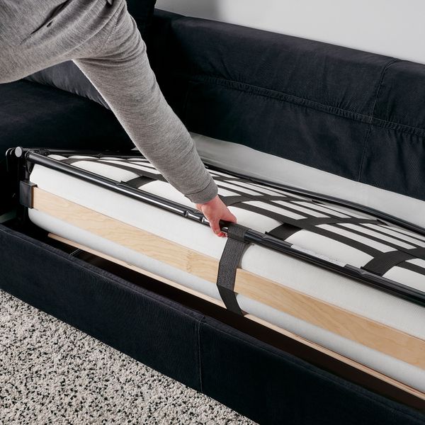 3-местный диван-кровать, с широкими подлокотниками, Saxemara черно-синий IKEA VIMLE ВИМЛЕ 295.372.32 - фото 8