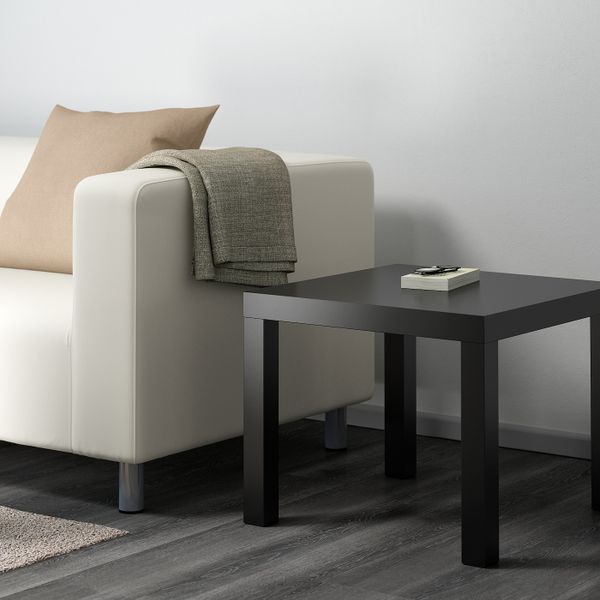 Придиванный столик, черный 55x55 см IKEA LACK ЛАКК 903.832.35 - фото 2
