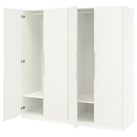 PAX / TONSTAD Гардероб, комбинация - белый/белый с оттенком 200x60x201 см