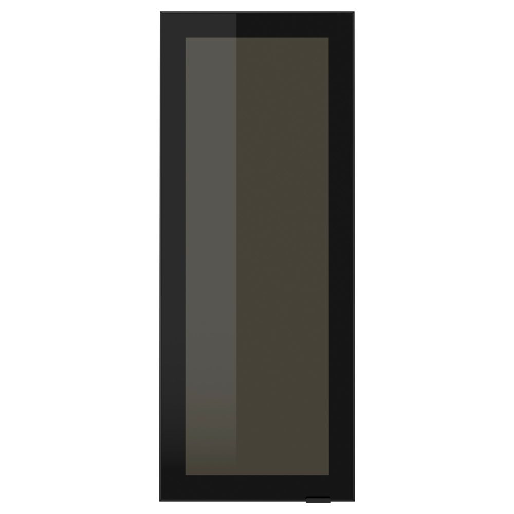 Стеклянная дверь ЮТИС, дымчатое стекло, черный - фото 1