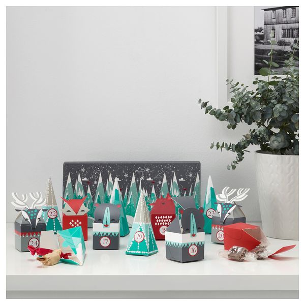 Рождественский календарь,24ящичка ВИНТЕР 2017 - схема-чертеж с размерами