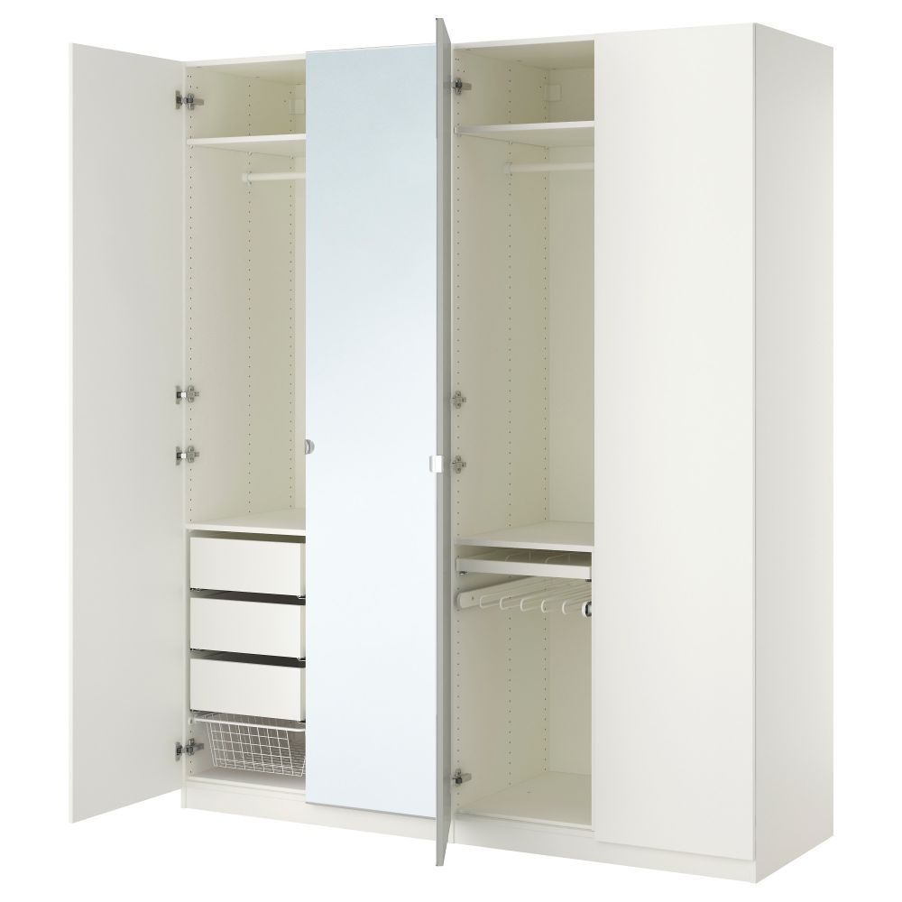 Гардероб ПАКС, белый, Танем Викедаль (200x60x236 см) - фото 1