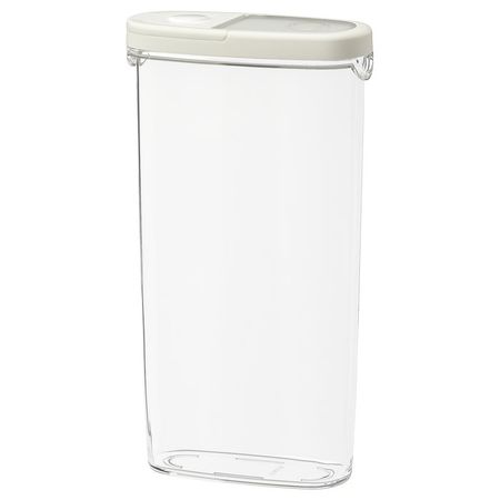 IKEA 365+ Контейнер+крышка д/сухих продуктов - прозрачный/белый 2.3 л