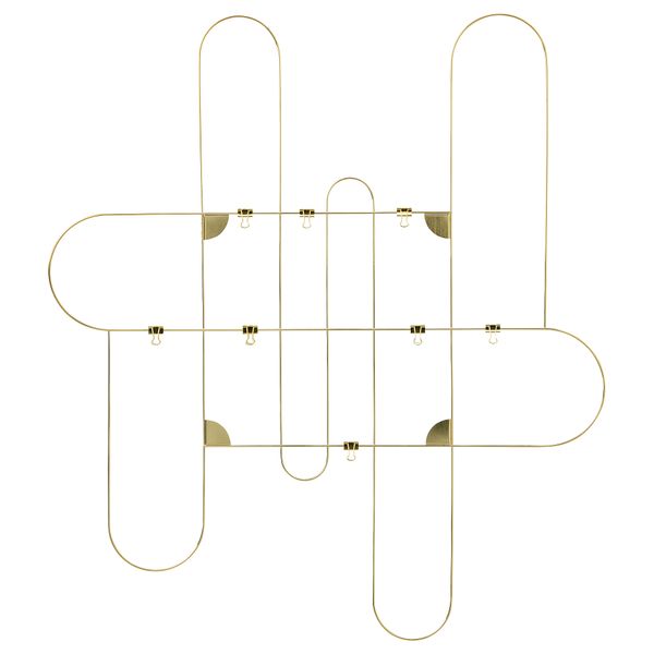 Доска для записей, с зажимами, золотой IKEA KORSMON 204.962.88 - фото 1