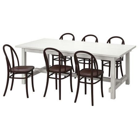 Стол и 6 стульев IKEA NORDVIKEN НОРДВИКЕН, SKOGSBO 295.151.07