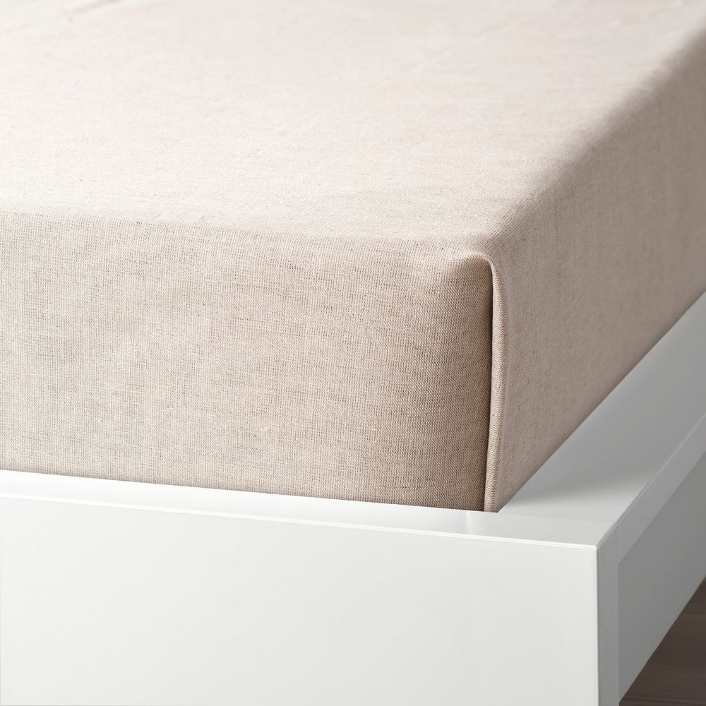 Простыня, естественный 150x215 см IKEA TOPPDÅN ТОППДОН 104.837.57 - фото 1