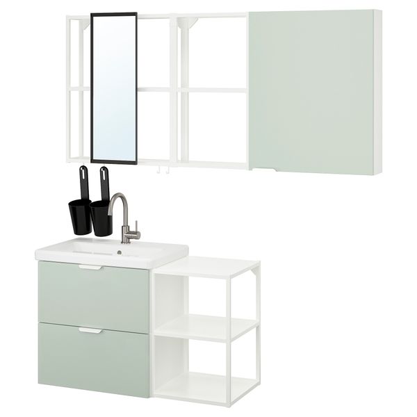 Мебель для ванной, 18 предмета IKEA TVÄLLEN ЛЕН ТВЭЛЛЕН, BEGIVENHET БЕГИВЕНХЕТ 894.992.70 - фото 1