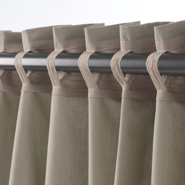 Затемняющие гардины, 2 шт., темно-бежевый 145x300 см IKEA KALKFLY КАЛКФЛАЙ 004.539.68 - схема-чертеж с размерами