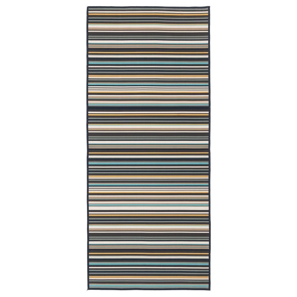 Ковер безворсовый, для дома/улицы КЭРБЭК, д/дома/улицы разноцветный (80x200 см) - фото 1