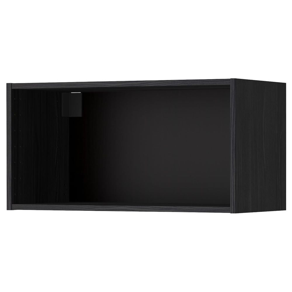 Каркас навесного шкафа, под дерево черный 80x37x40 см IKEA МЕТОД 203.680.35 - схема-чертеж с размерами