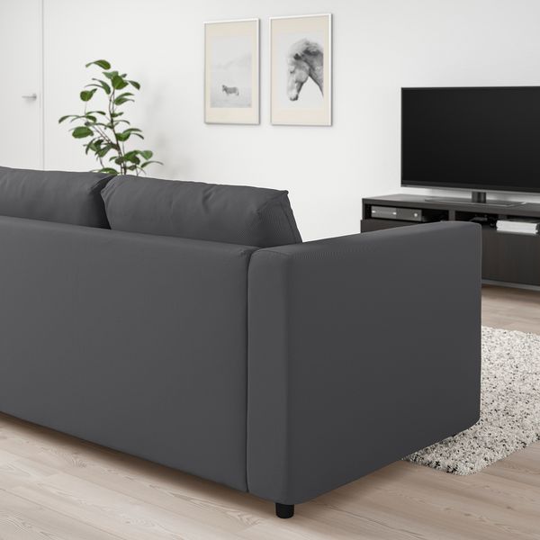 3-местный диван-кровать с козеткой, Hallarp серый IKEA VIMLE ВИМЛЕ 394.190.49 - фото 6