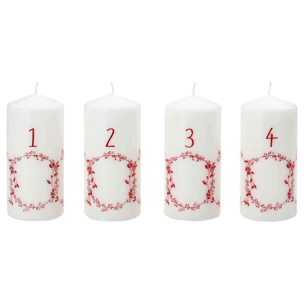 Неароматическая свеча формовая ВИНТЕР 2016, белый (15 см) - фото 1