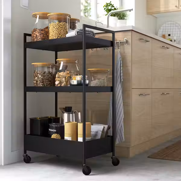 NISSAFORS Тележка - чёрный 50.5x30x83 см - фото 3