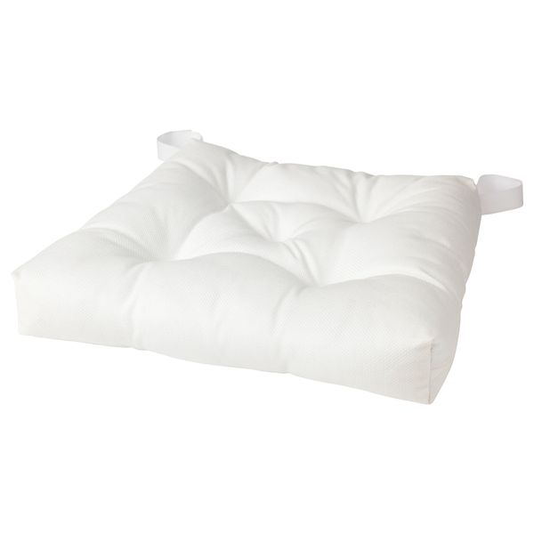 Подушка на стул МАЛИНДА, белый (40/35x38x7 см) - фото 1