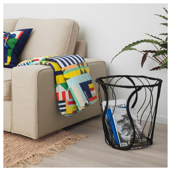 Корзина ОВЕРАЛЛЬТ, черный (43 см) - схема-чертеж с размерами