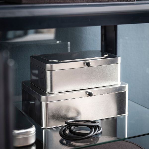 Контейнер с крышкой, 2 шт., металлический IKEA ANILINARE АНИЛИНАРЕ 704.682.78 - фото 2