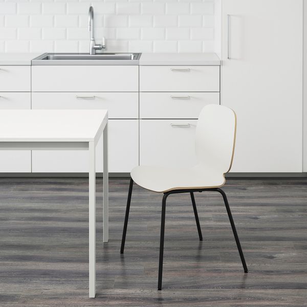 Стул, белый/Брур-Инге черный IKEA SVENBERTIL СВЕН-БЕРТИЛЬ 792.271.71 - фото 4