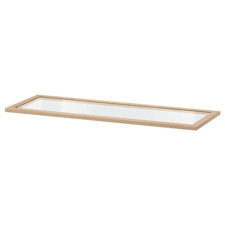 Полка стеклянная, под беленый дуб 100x35 см IKEA KOMPLEMENT КОМПЛИМЕНТ 504.375.70