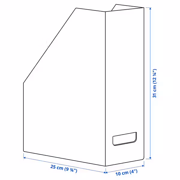 IKEA, дополнительный ракурс - схема-чертеж с размерами