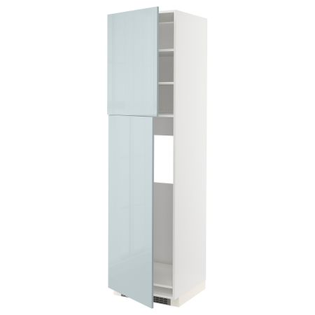Высокий шкаф для холодильника, 2дверцы, 60x60x220 cm IKEA METOD МЕТОД 094.794.93