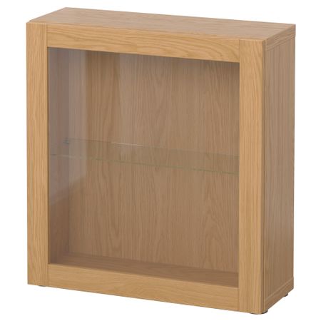 Стеллаж со стеклянная дверью, 60x22x64 cm IKEA BESTÅ БЕСТО 290.469.41