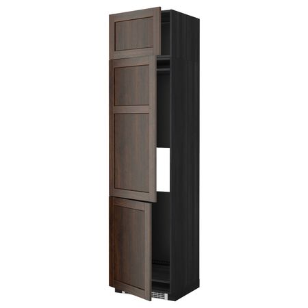 Высокий шкаф для холодильника или морозильника, с 3 дверями IKEA МЕТОД 592.268.46