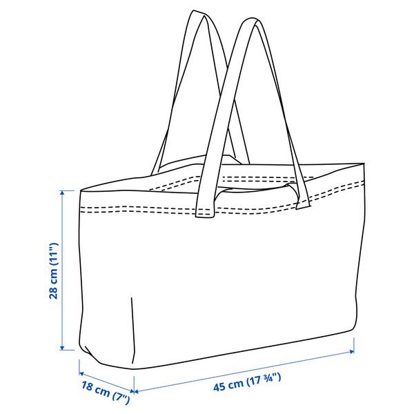 Сумка IKEA SÄCKKÄRRA 805.731.27 - схема-чертеж с размерами