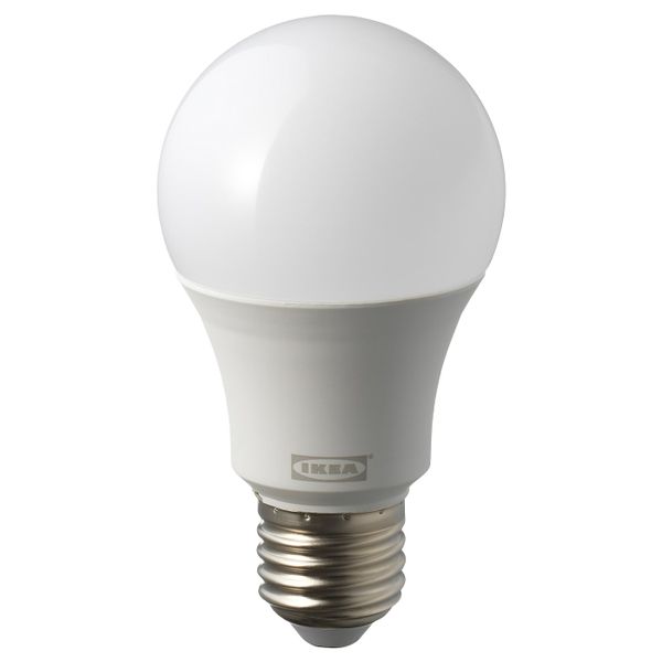 Светодиод E27 1000 лм, шарообразный молочный, 4000 Кельвин IKEA РИЭТ 004.562.45 - схема-чертеж с размерами